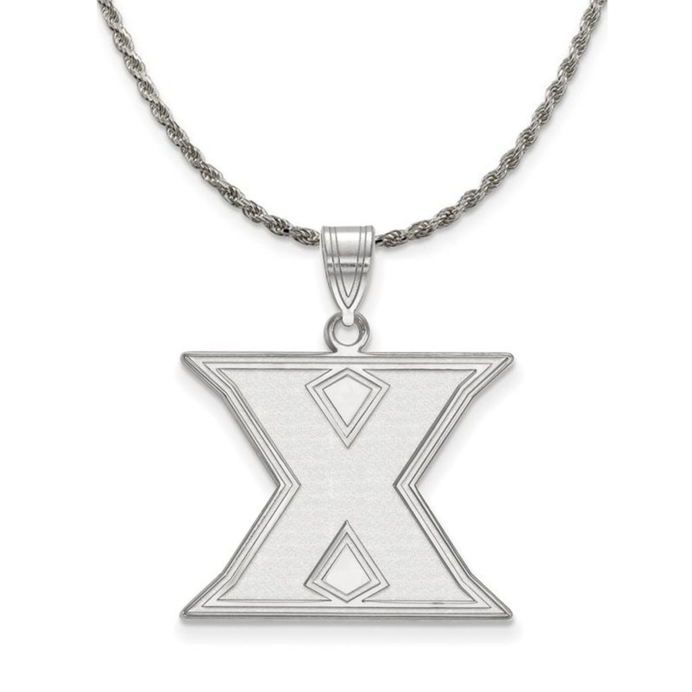 Sterling Silver Xavier U. Large Initial X Necklace - 26 Inch